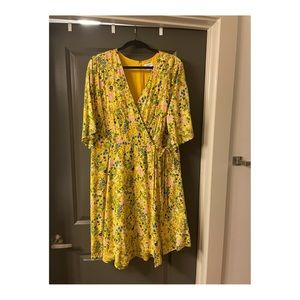Floral wrap dress